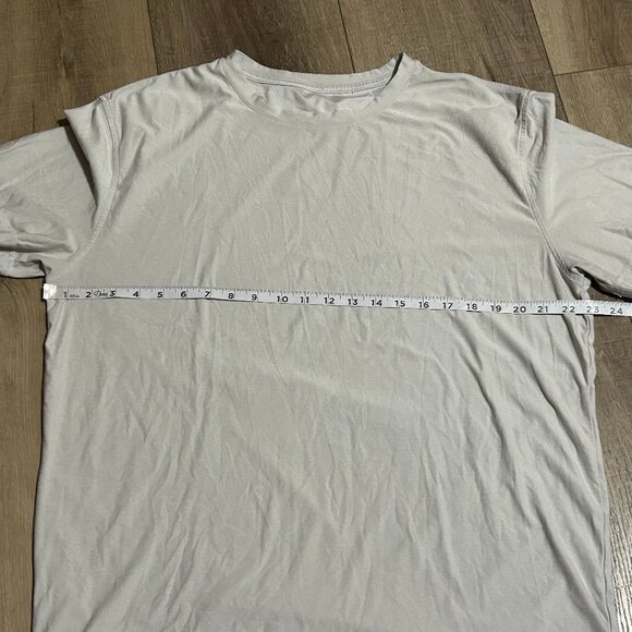 VUORI Light Gray Crewneck Soft Pima Cotton Tuvalu Tee Shirt Men's XL - Picture 7 of 10
